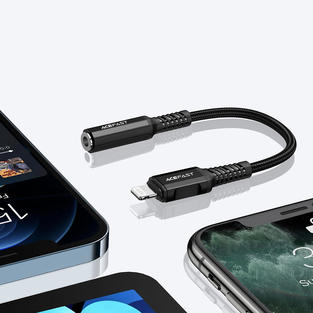 Adaptor Audio Lightning - 3.5mm Acefast C1-05, Negru