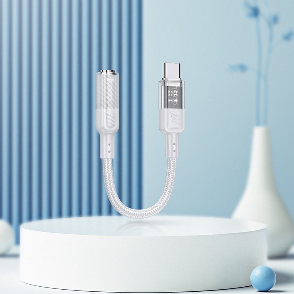 Adaptor Audio USB-C - 3.5mm HOCO LS37, Gri