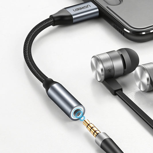 Adaptor Audio USB-C - 3.5mm UGREEN AV142, Gri