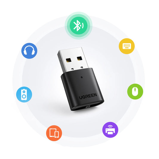 Adaptor Bluetooth USB UGREEN CM390, Negru