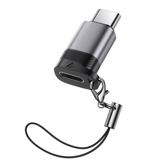 Adaptor Date si Incarcare Lightning - USB-C Acefast J19, Gri