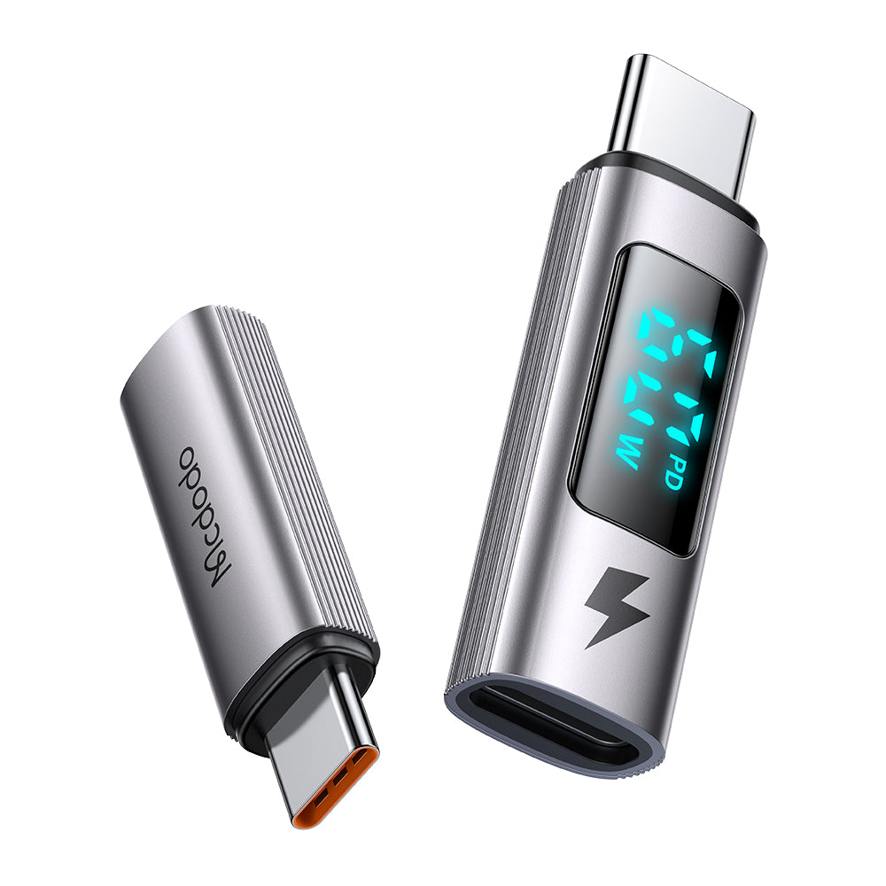 Adaptor Date si Incarcare Lightning - USB-C McDodo OT-5990 Wales Display, Negru