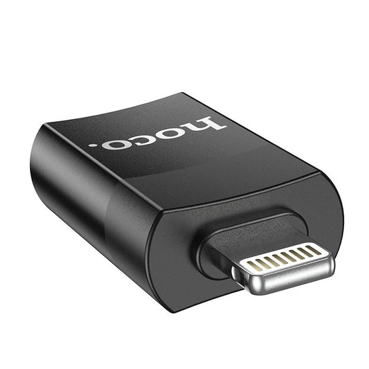 Adaptor OTG Lightning - USB-A HOCO UA17, Negru
