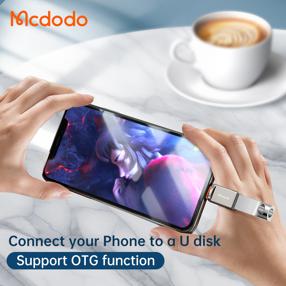 Adaptor OTG Lightning - USB-A McDodo OT-8600, Gri