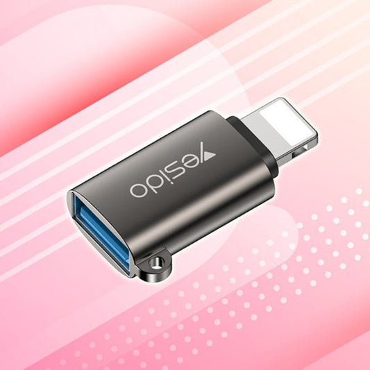 Adaptor OTG Lightning - USB-A Yesido GS14, Negru