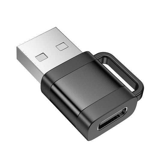 Adaptor Date si Incarcare USB-C - USB-A HOCO UA31D, Negru