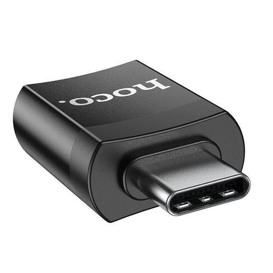 Adaptor OTG USB-C - USB-A HOCO UA17, Negru