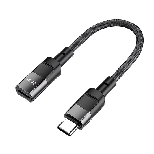 Adaptor OTG USB-C - Lightning HOCO U107, 0.1m, Negru