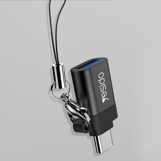 Adaptor OTG USB-C - USB-A Yesido GS06, Negru