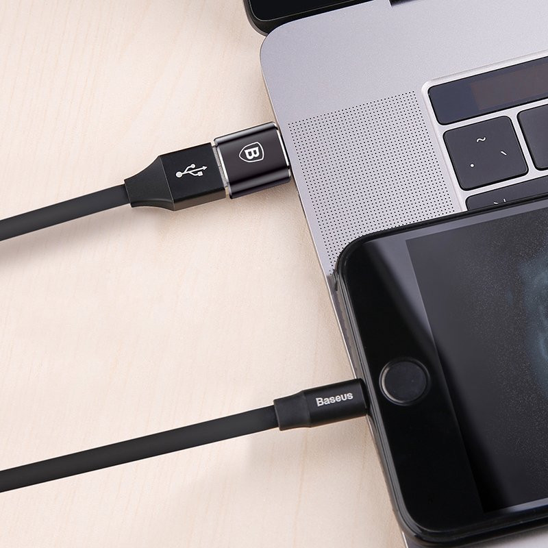 Adaptor OTG USB-C - USB-A Baseus, Negru CATOTG-01