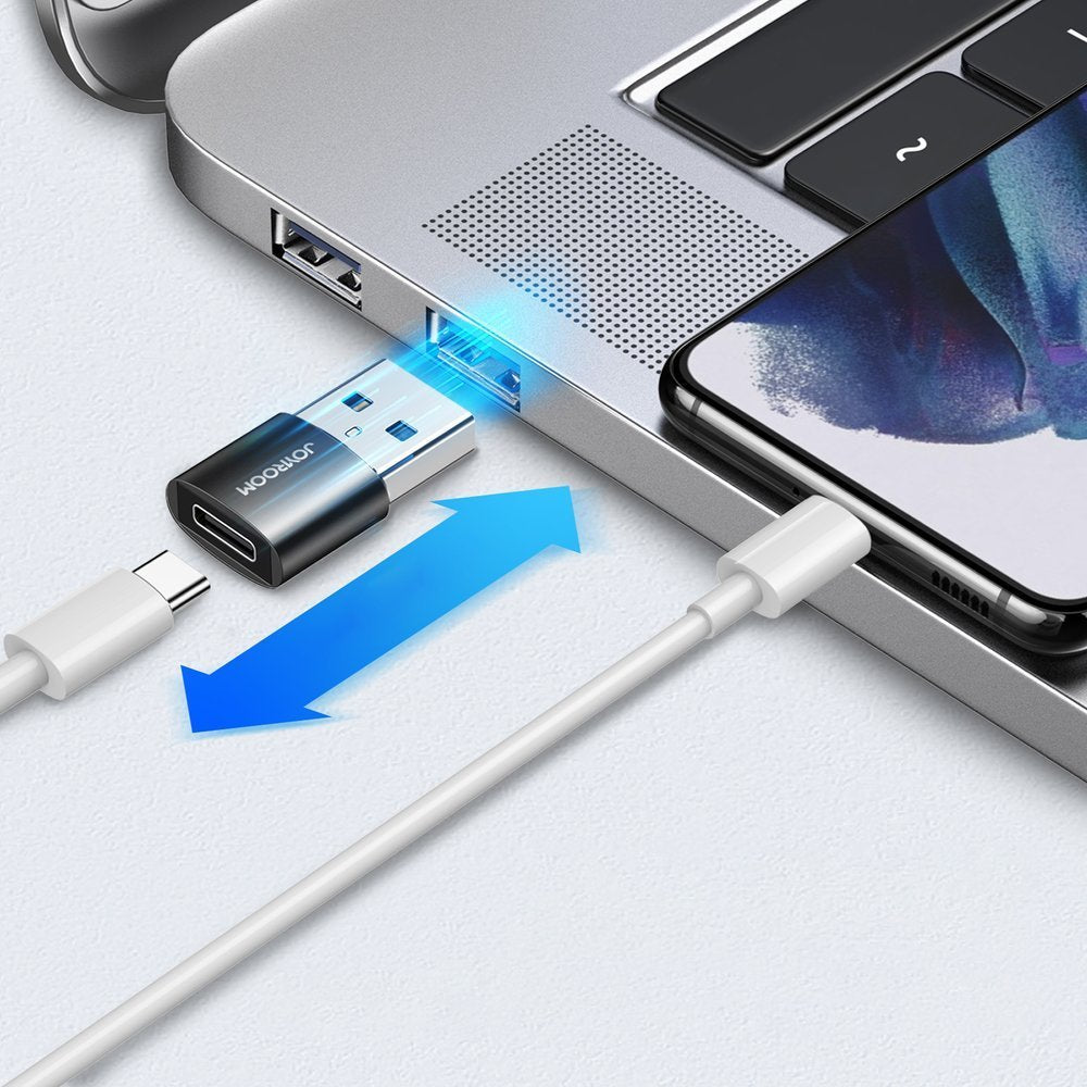 Adaptor Date si Incarcare USB-C - USB-A Joyroom S-H152, Set 2 bucati, Negru