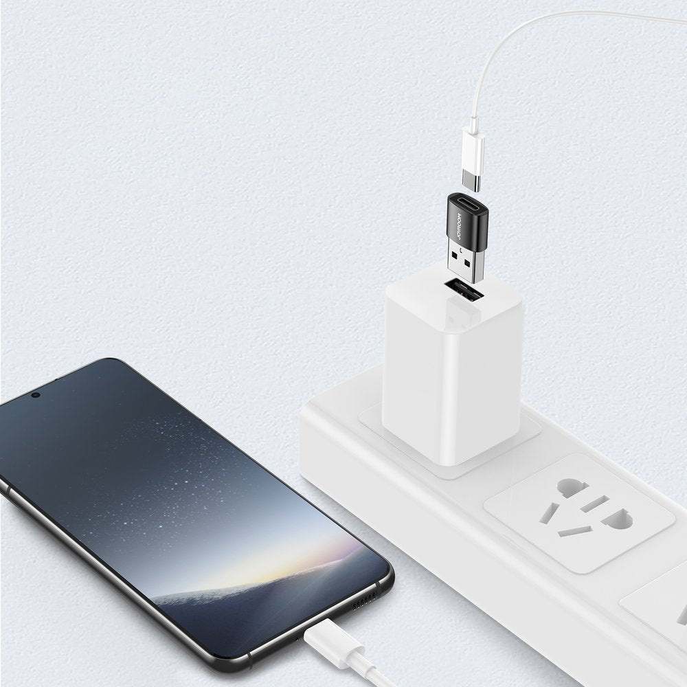 Adaptor Date si Incarcare USB-C - USB-A Joyroom S-H152, Set 2 bucati, Negru
