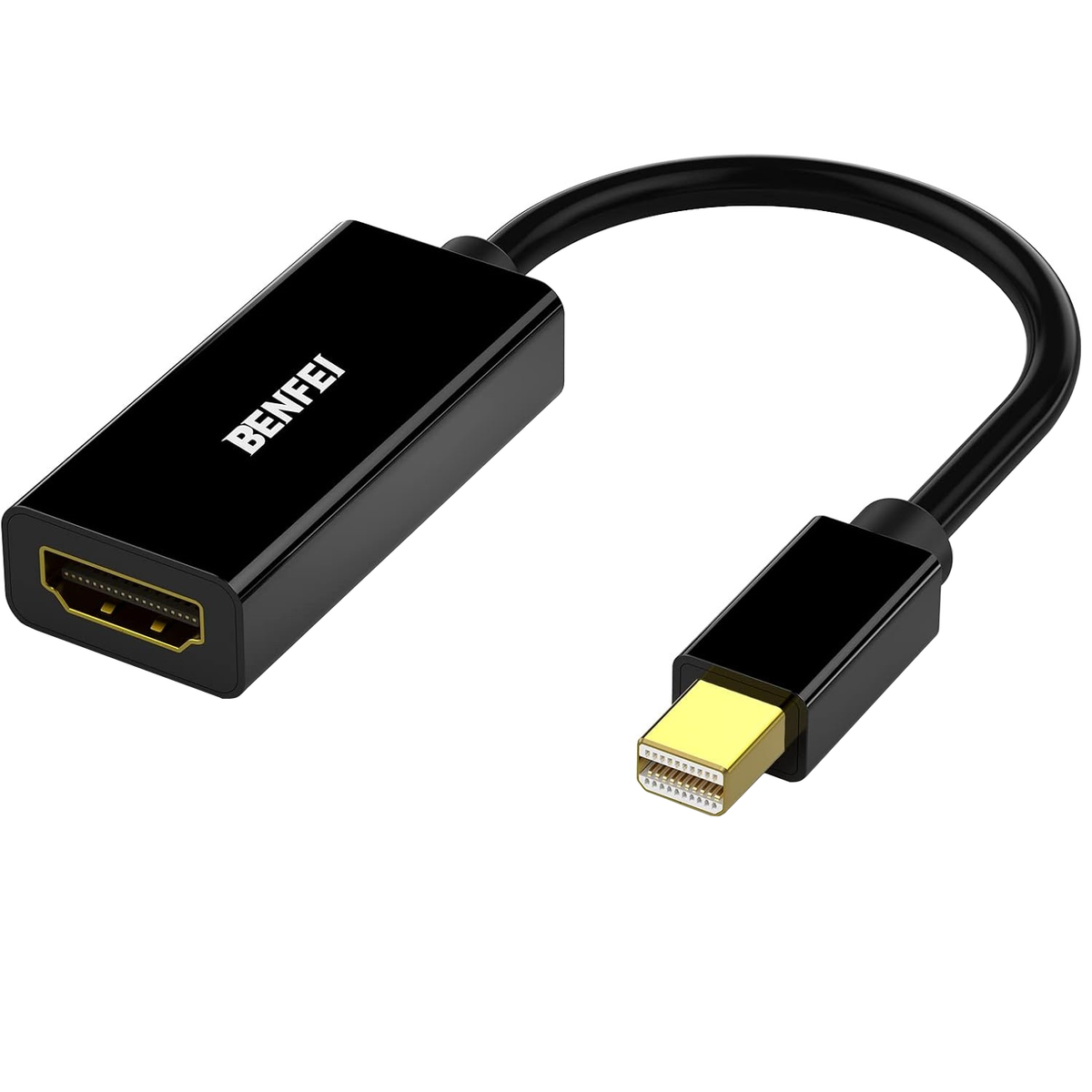 Adaptor Video Benfei, MiniDisplayPort - HDMI, 1080P, Negru