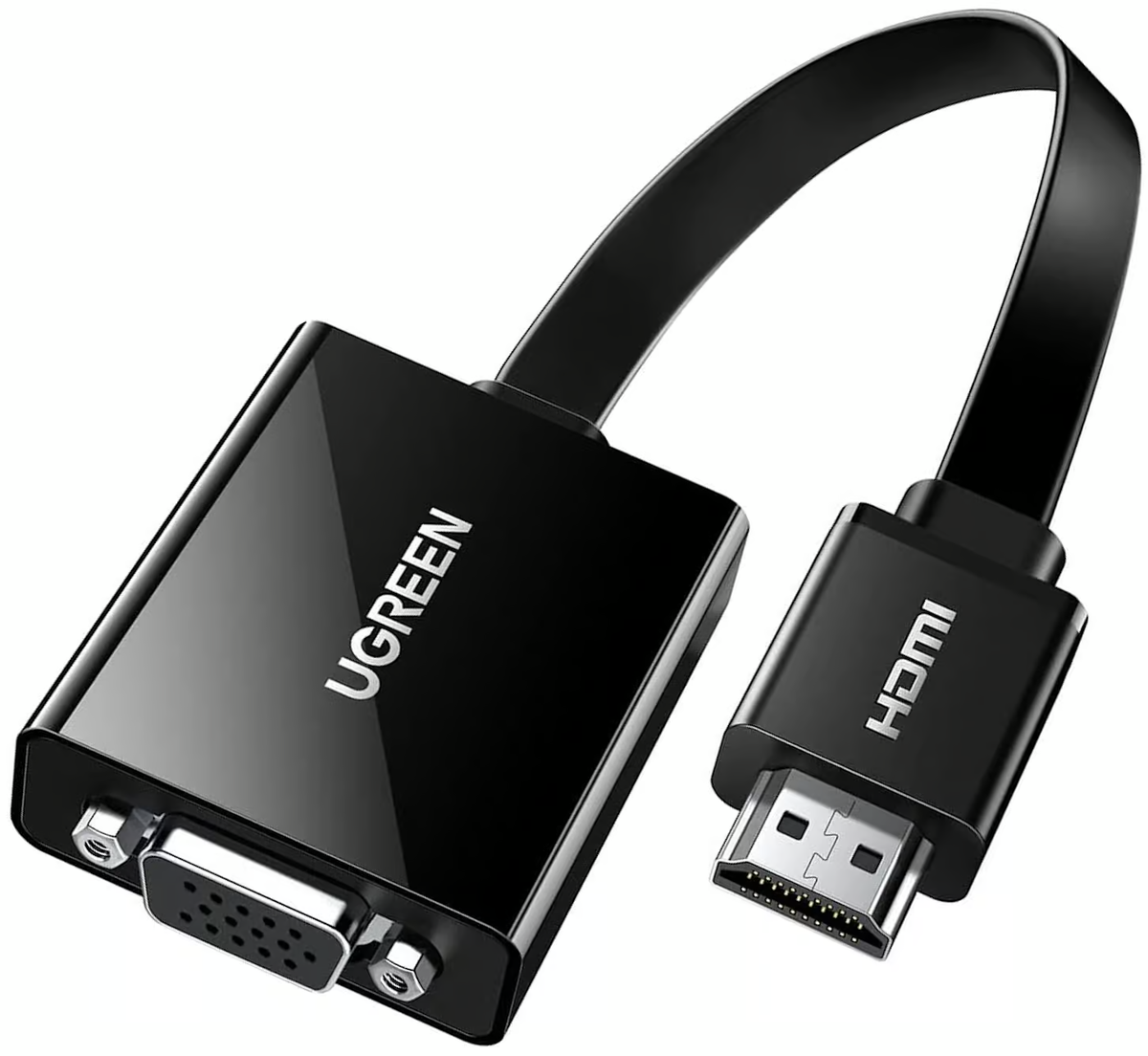 Adaptor Video UGREEN CM611 (90813), HDMI - VGA, 1080P, Negru