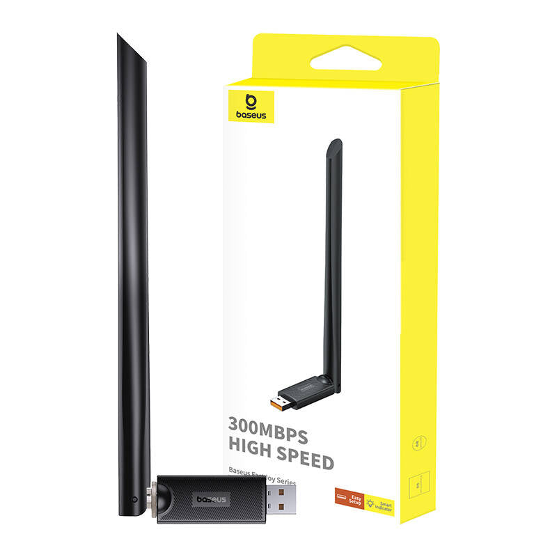 Adaptor Wireless Baseus FastJoy, 300Mbps, Negru B01317600111-01