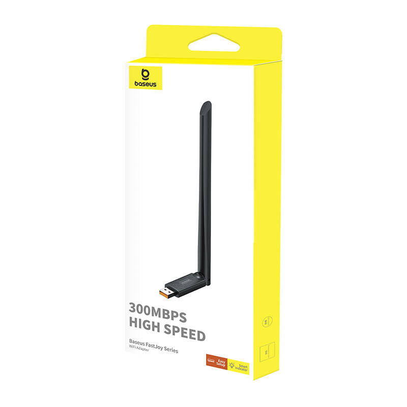 Adaptor Wireless Baseus FastJoy, 300Mbps, Negru B01317600111-01