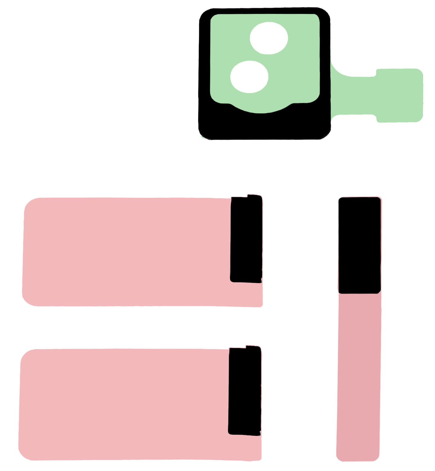 Adeziv Camera Frontala Samsung Galaxy S25+ S936, Service Pack GH82-33769A