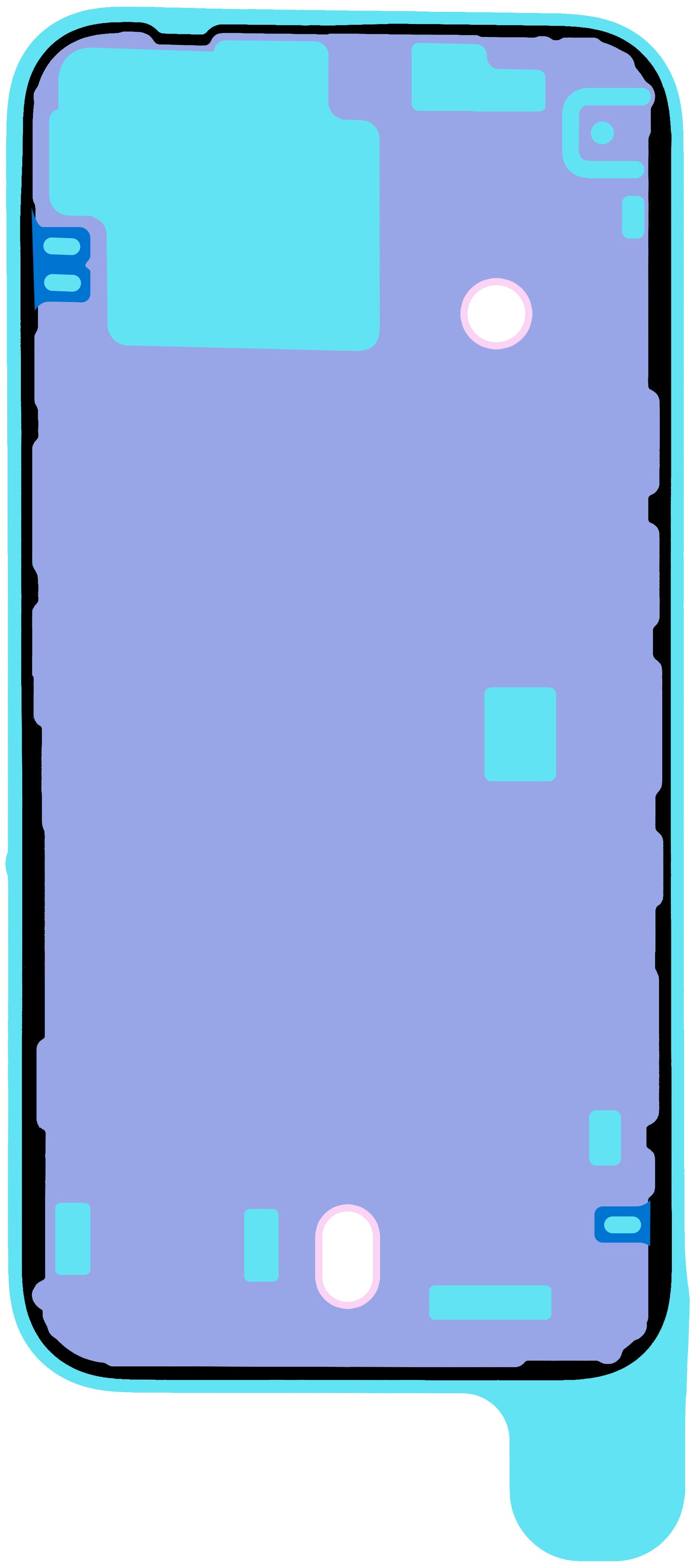 Adeziv Capac Baterie Apple iPhone 16e, Service Pack 923-12052