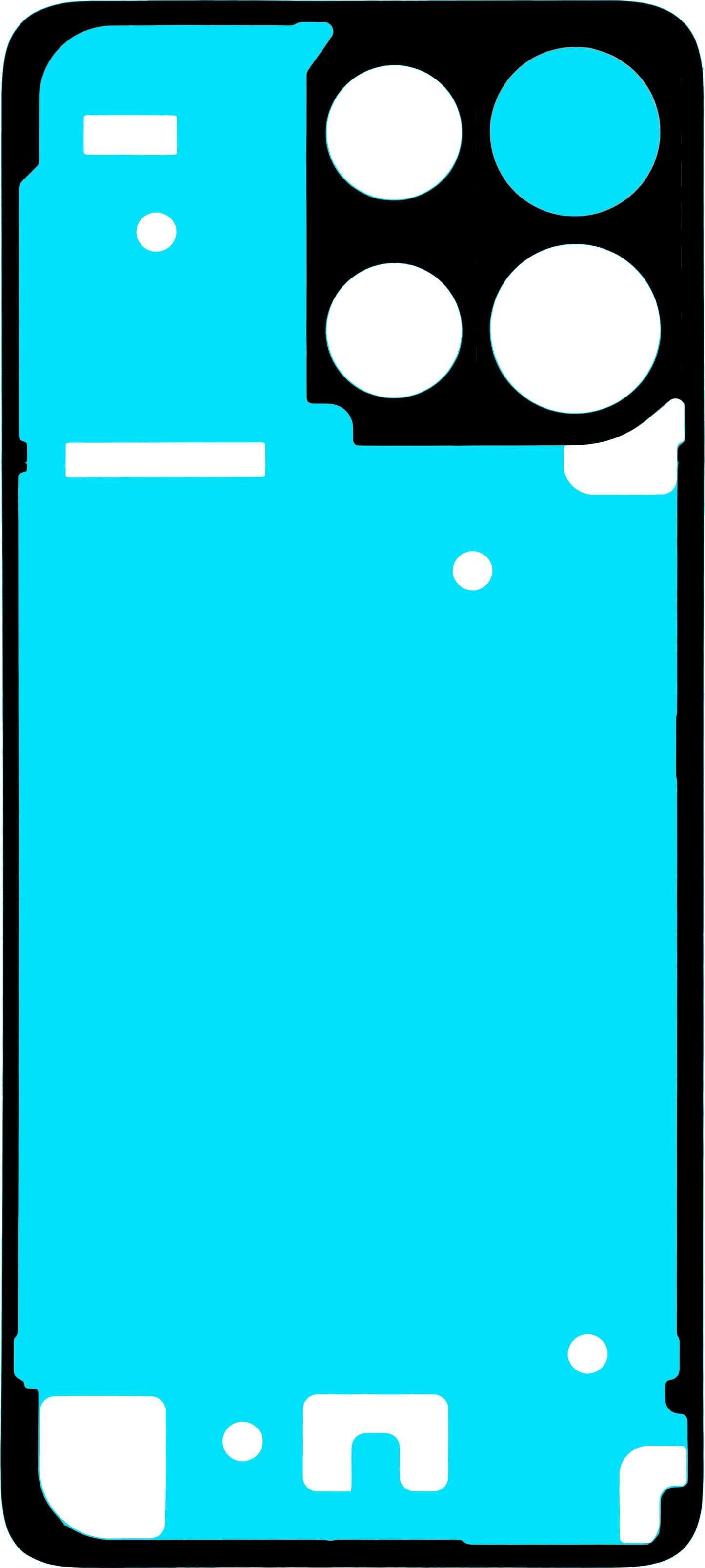 Adeziv Capac Baterie Motorola Moto G15 / G15 Power, Service Pack 5948C29252