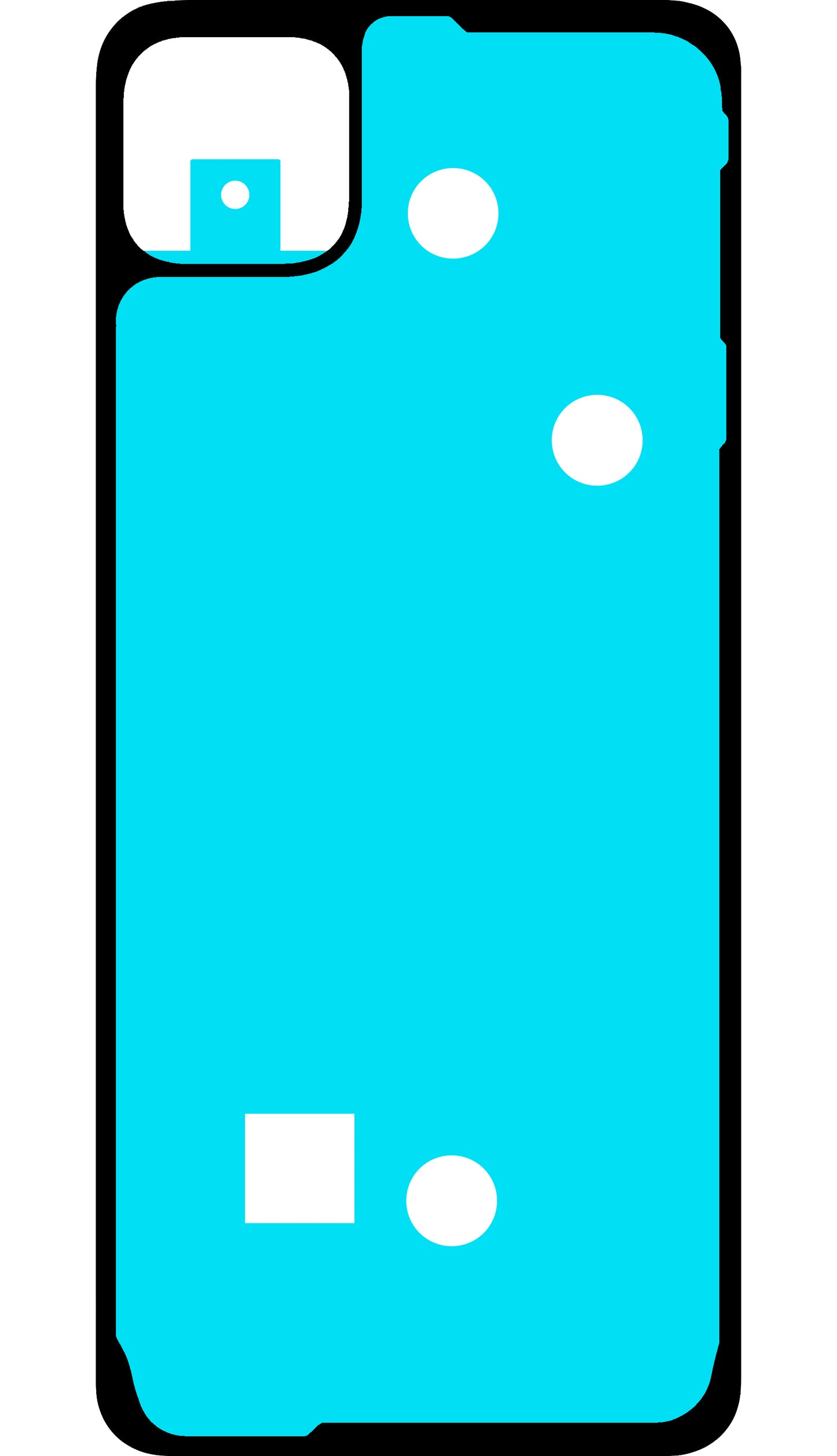 Adeziv Capac Baterie Samsung Galaxy A22 5G A226, Service Pack GH81-20750A