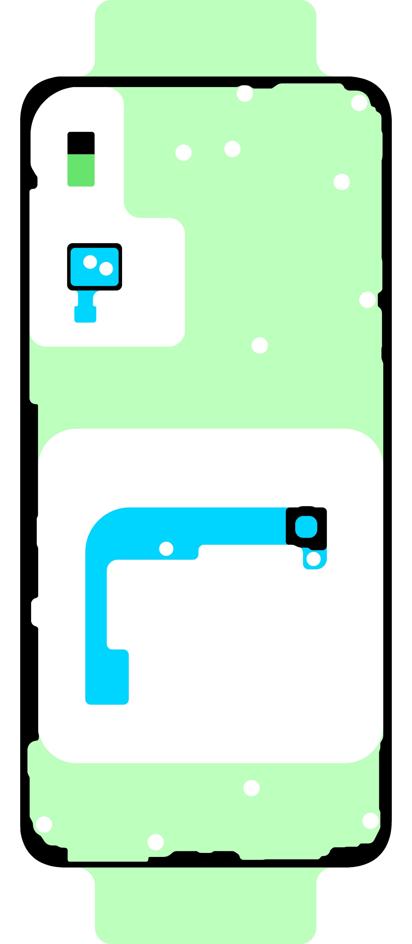 Adeziv Capac Baterie Samsung Galaxy S23 S911, Service Pack GH82-30553A