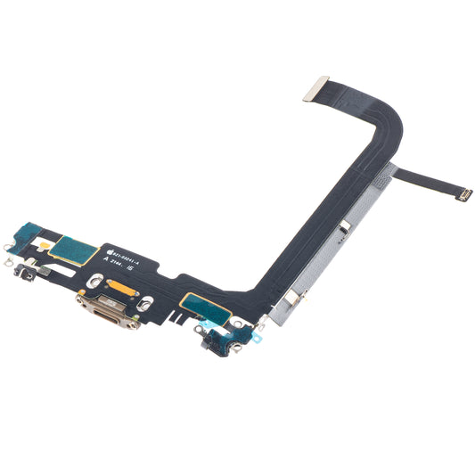 Banda cu Conector Incarcare - Microfon Apple iPhone 13 Pro Max, Auriu