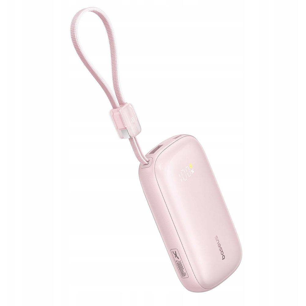 Baterie Externa Baseus EnerFill FC21 Qpow 3 Ultra, 10000mAh, 22.5W, QC + PD, 1 x USB-A - 1 x USB-C, Roz E0027L02