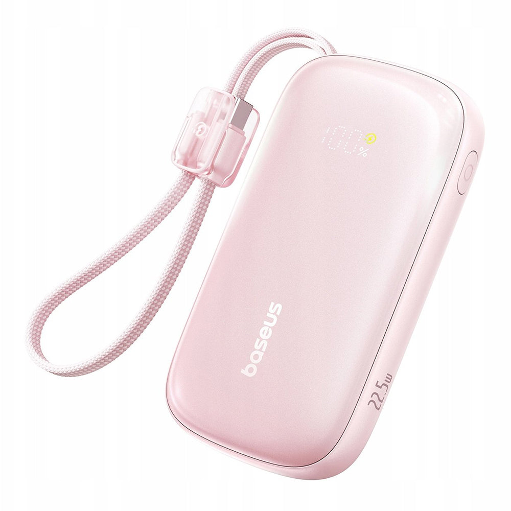 Baterie Externa Baseus EnerFill FC21 Qpow 3 Ultra, 20000mAh, 22.5W, QC + PD, 1 x USB-A - 1 x USB-C, Roz E0027M02