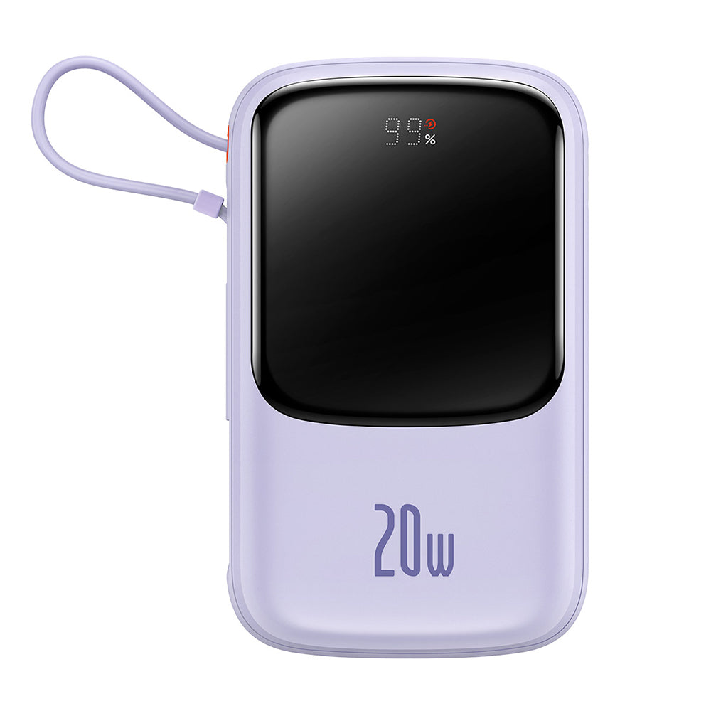 Baterie Externa Baseus Qpow Pro, 20000mAh, 20W, QC + PD, 1 x Lightning - 1 x USB-A - 1 x USB-C, Mov PPQD030005