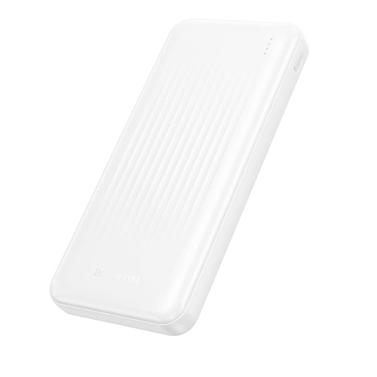 Baterie Externa Borofone BJ78 Clever, 10000mAh, 10W, 2 x USB-A, Alba