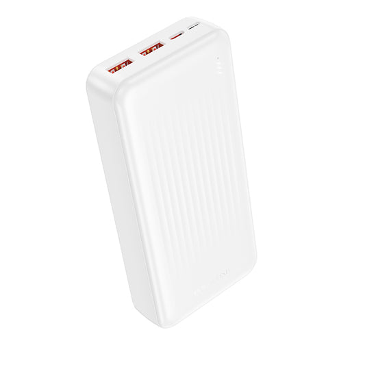 Baterie Externa Borofone BJ80A Clever, 20000mAh, 22.5W, QC + PD, 1 x USB-C - 2 x USB-A, Alba