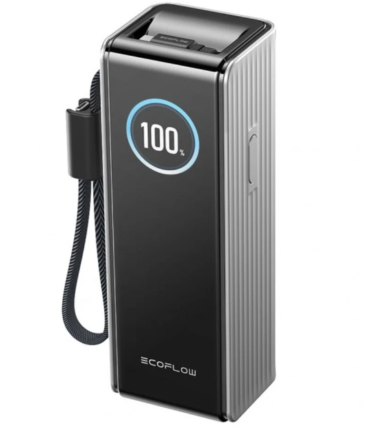 Baterie Externa EcoFlow Rapid, 25000mAh, 170W, QC + PD, 1 x USB-A - 3 x USB-C, Gri