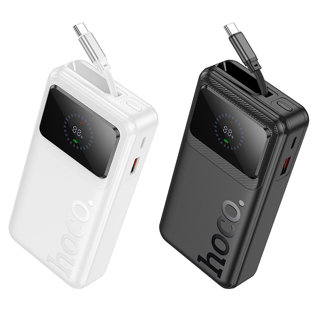 Baterie Externa HOCO Q41, 20000mAh, 22.5W, QC + PD, 1 x USB-A - 2 x USB-C, Alba