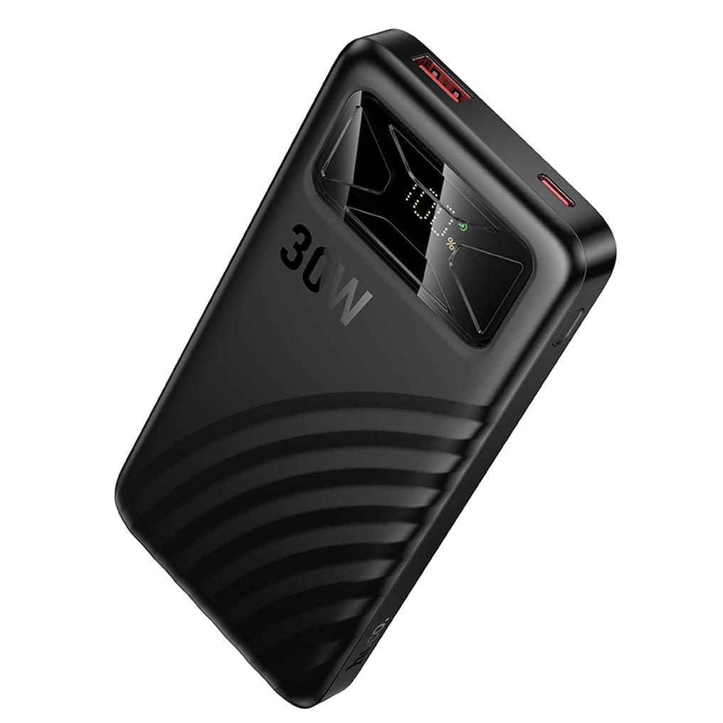 Baterie Externa HOCO Q42, 10000mAh, 30W, QC + PD, 1 x USB-A - 1 x USB-C, Neagra