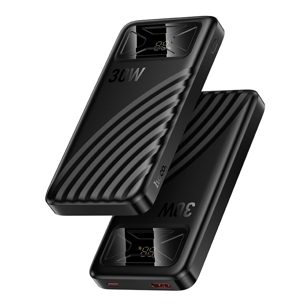 Baterie Externa HOCO Q42, 10000mAh, 30W, QC + PD, 1 x USB-A - 1 x USB-C, Neagra