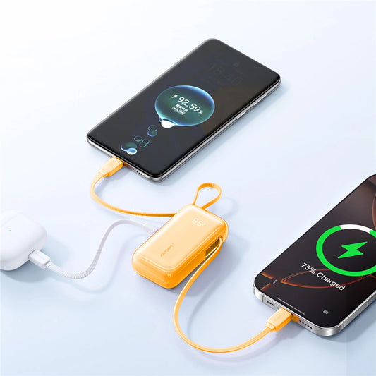 Baterie Externa Joyroom JR-PR2, 10000mAh, 35W, PD, 3 x USB-C, Portocalie