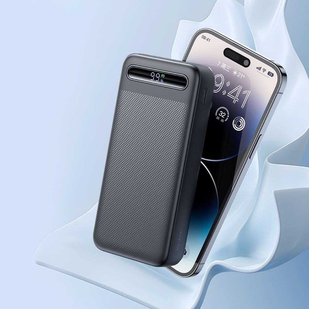 Baterie Externa McDodo MC-3891 Star, 20000mAh, 22.5W, QC + PD, 2 x USB-A - 1 x USB-C, Neagra