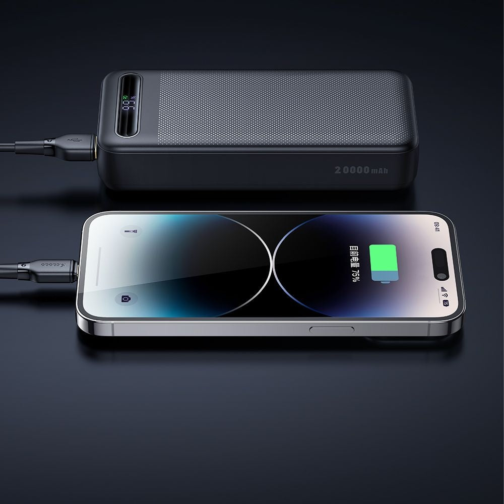Baterie Externa McDodo MC-3891 Star, 20000mAh, 22.5W, QC + PD, 2 x USB-A - 1 x USB-C, Neagra