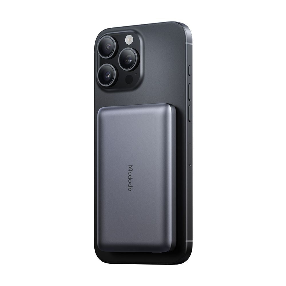Baterie Externa Wireless McDodo MC-4651 Meta, 10000mAh, 20W, PD + FQI, 1 x QI - 1 x USB-C, Neagra