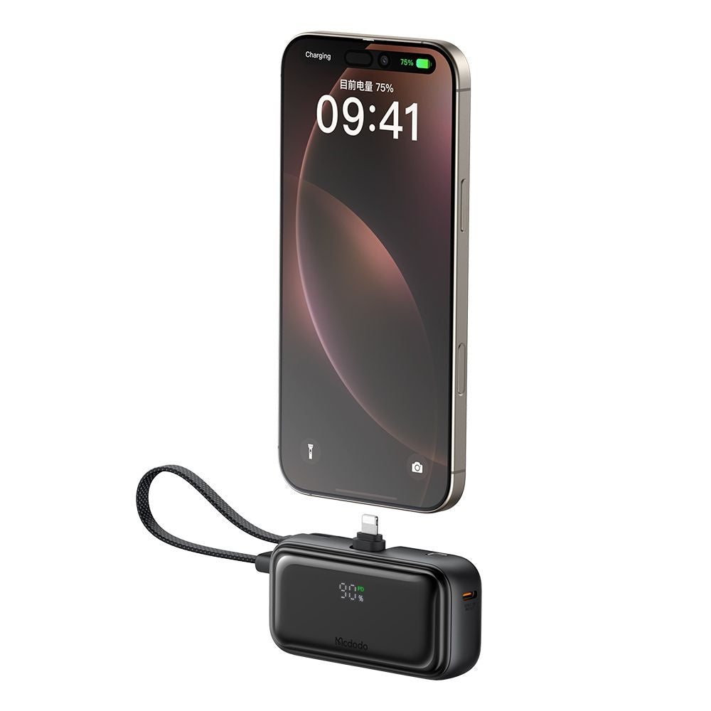Baterie Externa McDodo MC-7800 Freekit, 5000mAh, 22.5W, PD, 1 x Lightning - 2 x USB-C, Neagra