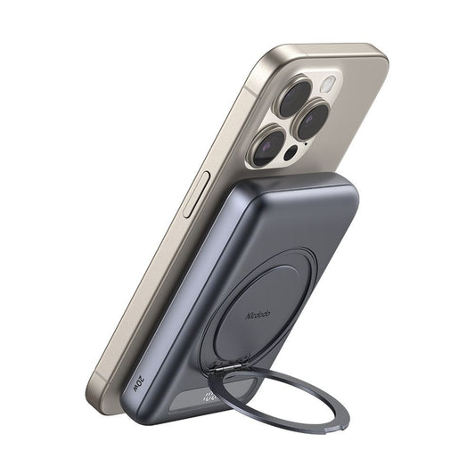Baterie Externa Wireless McDodo MC-8371 Meta, 10000mAh, 20W, PD + FQI, 1 x QI - 1 x USB-C, Gri