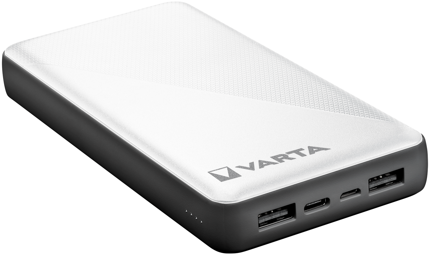 Baterie Externa Varta Energy, 20000mAh, 15W, 2 x USB-A - 1 x USB-C, Alba