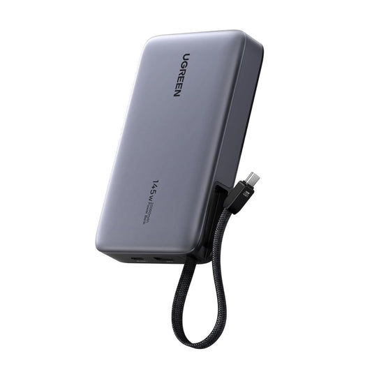 Baterie Externa UGREEN PB551 (55992), 20000mAh, 145W, QC + PD, 1 x USB-A - 2 x USB-C, Gri