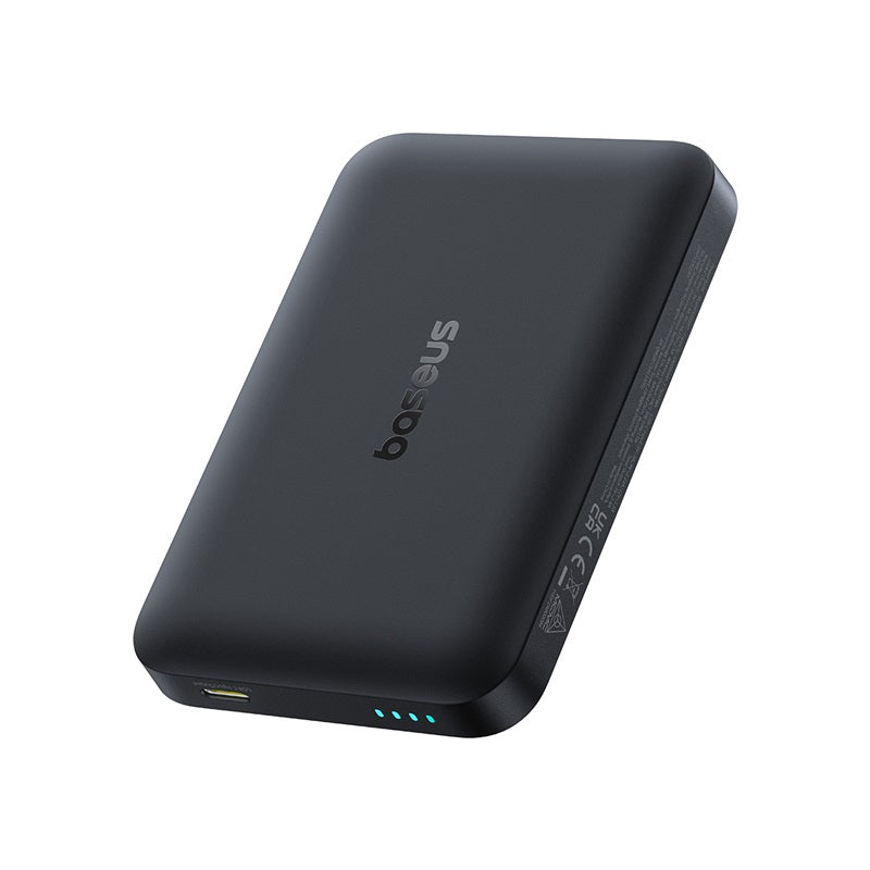 Baterie Externa Wireless Baseus EnerFill FM11, 10000mAh, 30W, PD + FQI, 1 x QI - 1 x USB-C, Neagra