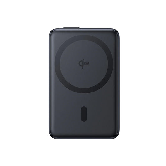 Baterie Externa Wireless Baseus Nomos, 10000mAh, 45W, PD + FQI, 1 x QI - 2 x USB-C, Neagra P10078800123-00