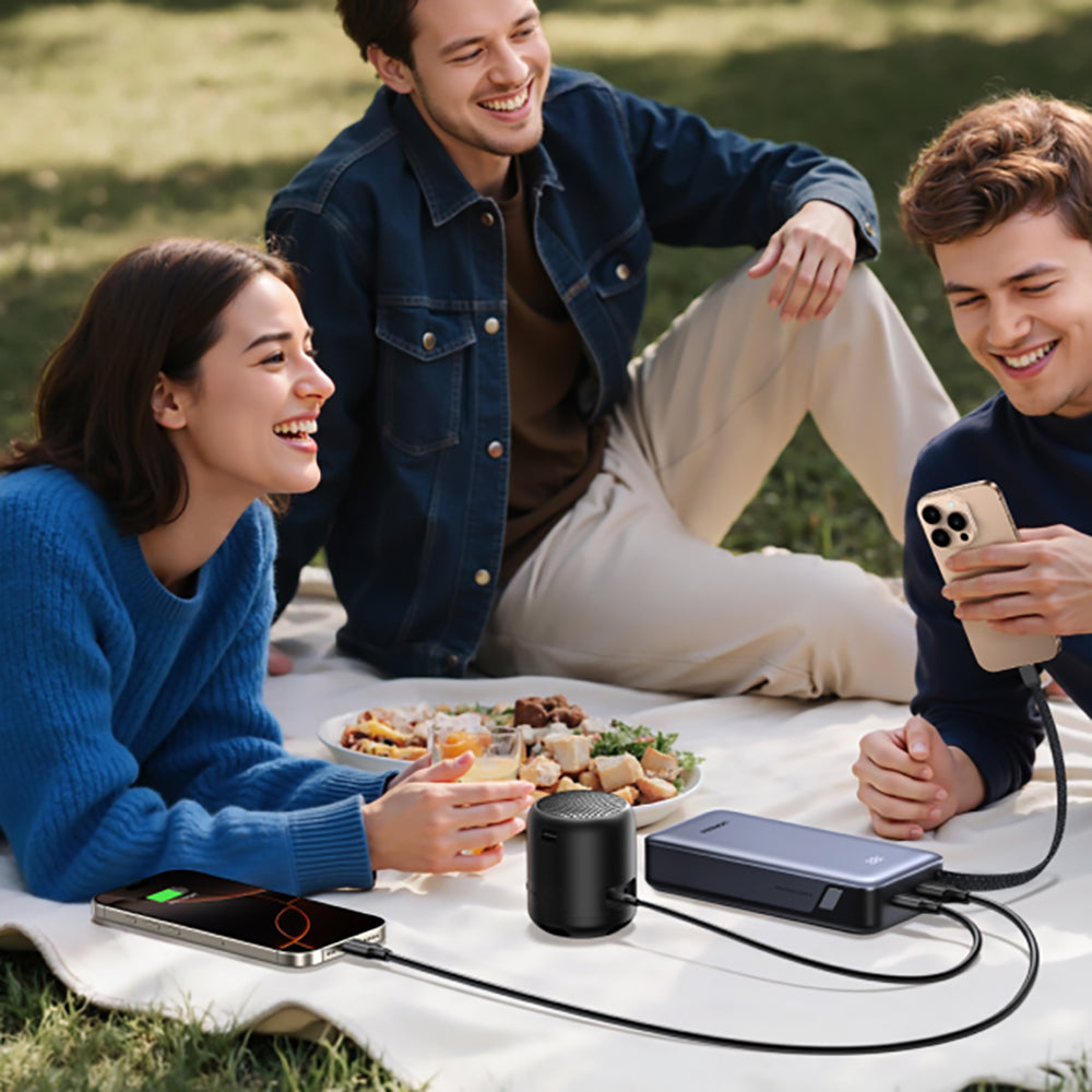 Baterie Externa UGREEN PB536 (55988B), 20000mAh, 45W, QC + PD, 1 x USB-A - 2 x USB-C, Gri