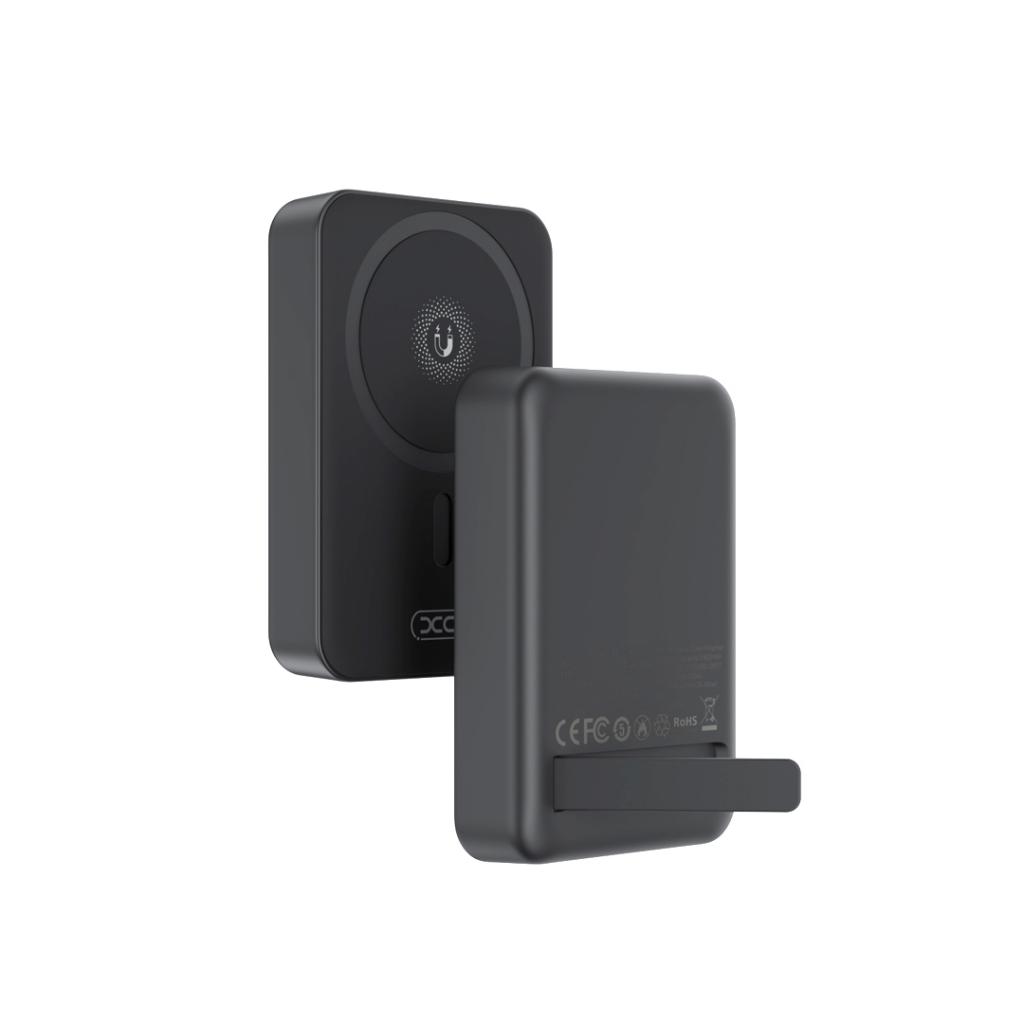 Baterie Externa Wireless XO Design PR231, 10000mAh, 20W, PD + FQI, 1 x QI - 1 x USB-C, Neagra