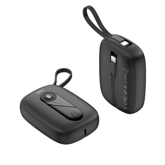 Baterie Externa XO Design PR246, 10000mAh, 22.5W, PD, 1 x Lightning - 2 x USB-C, Neagra