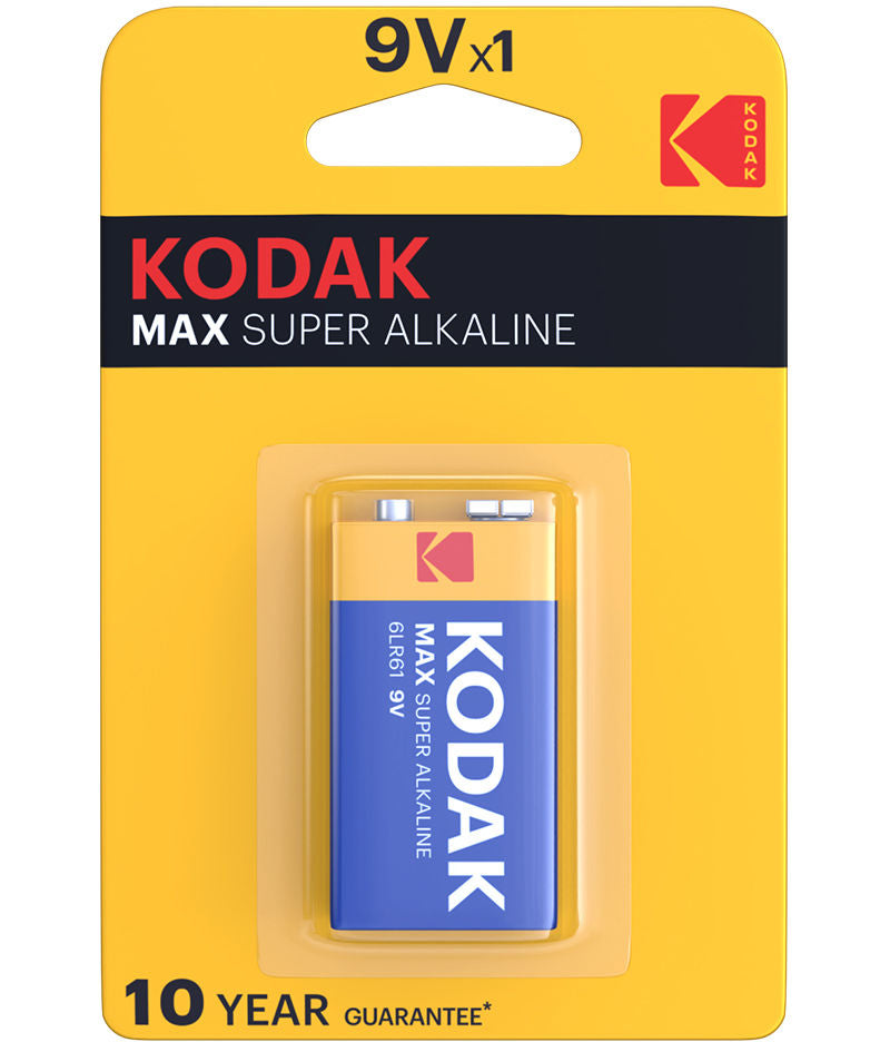 Baterie Kodak Max Super Alkaline, 6LR61 (9V)