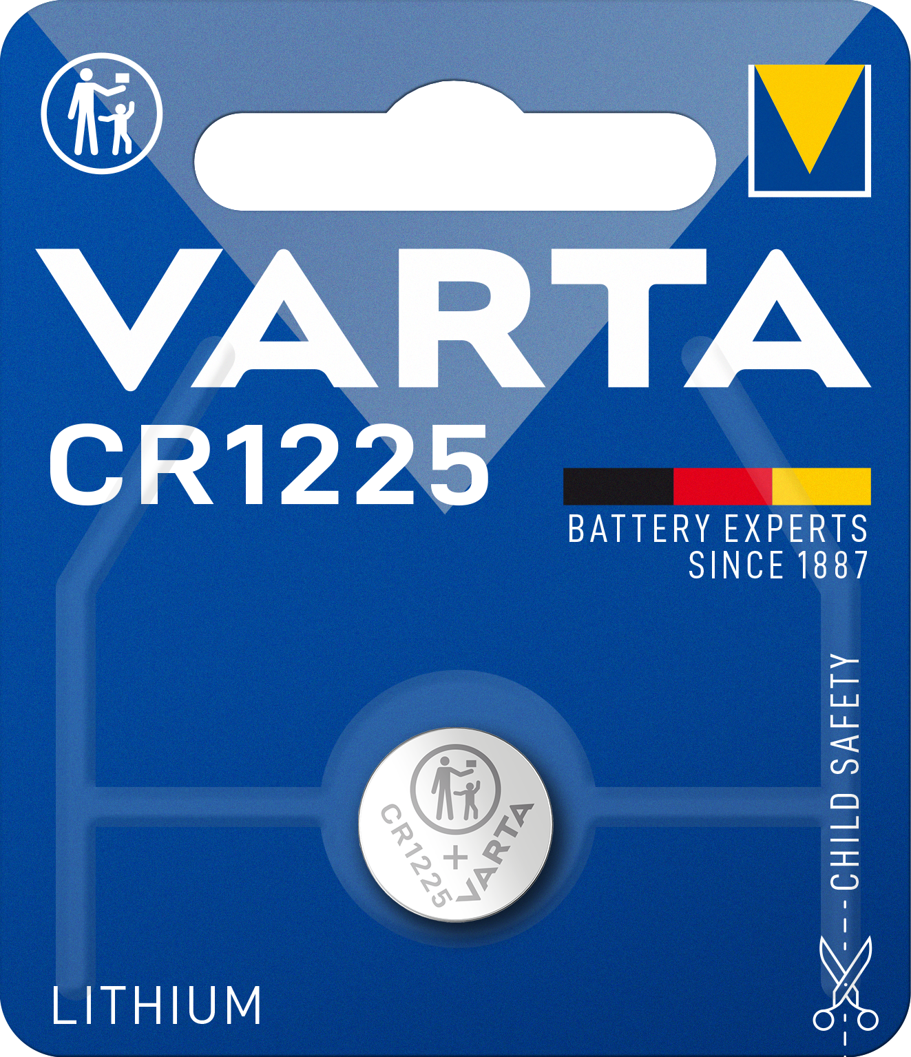 Varta CR1225 Knopfzelle | Lithium | 3V | Premium